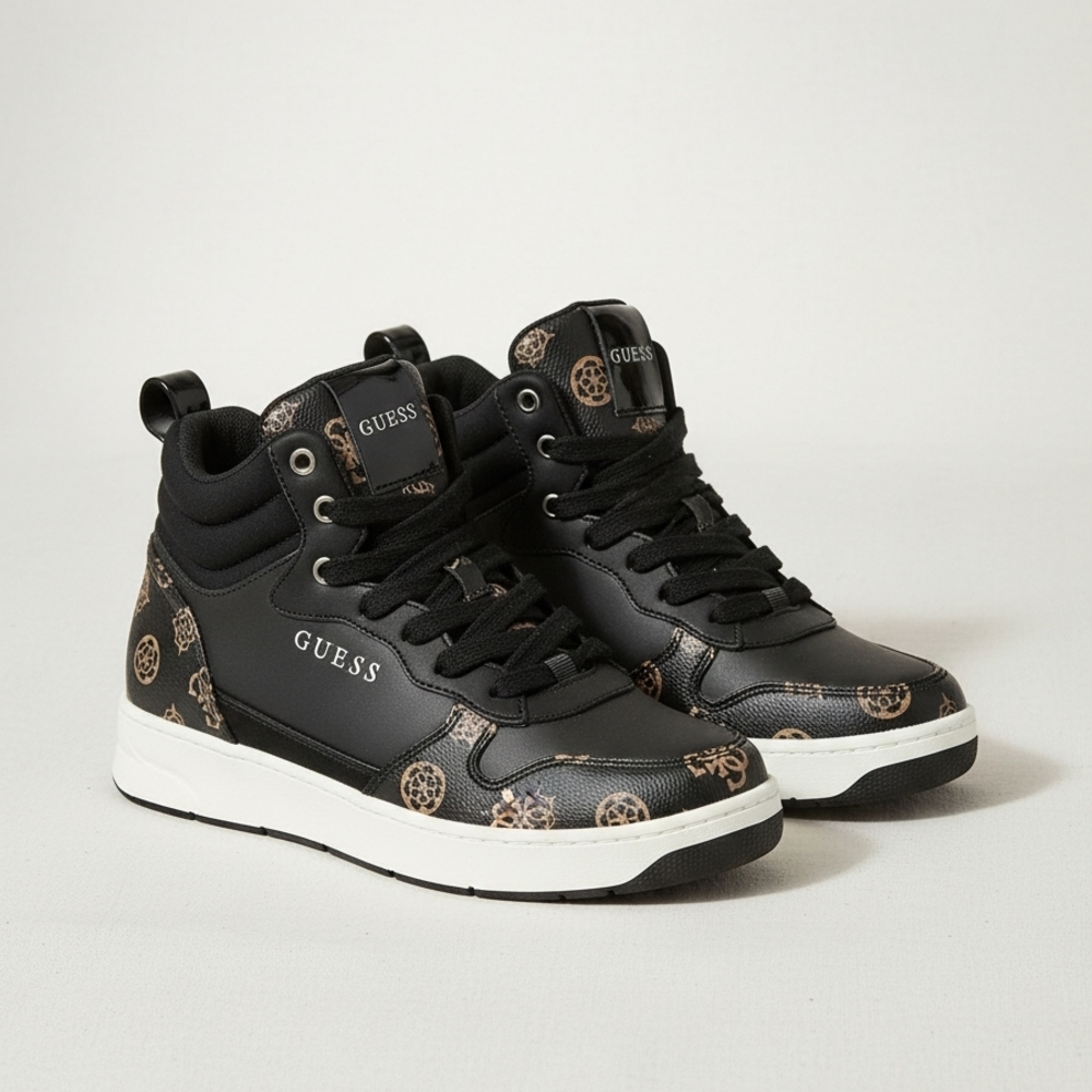 GUESS Women's Black High-Top Sneakers